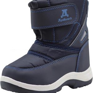 Apakowa New Kids Boys Cold Weather Snow Boots size EU 23 USA 7